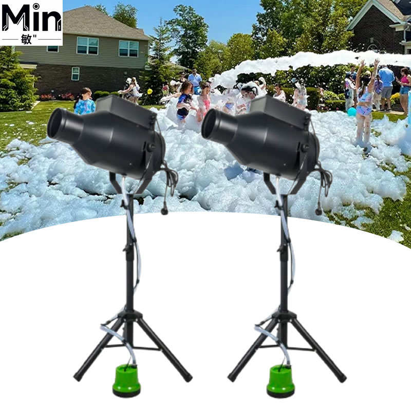 Kids Outdoor Water Park - 1000W Tragbare Mini-Party-Schaummaschine Blasenkanone Sprühgerät für