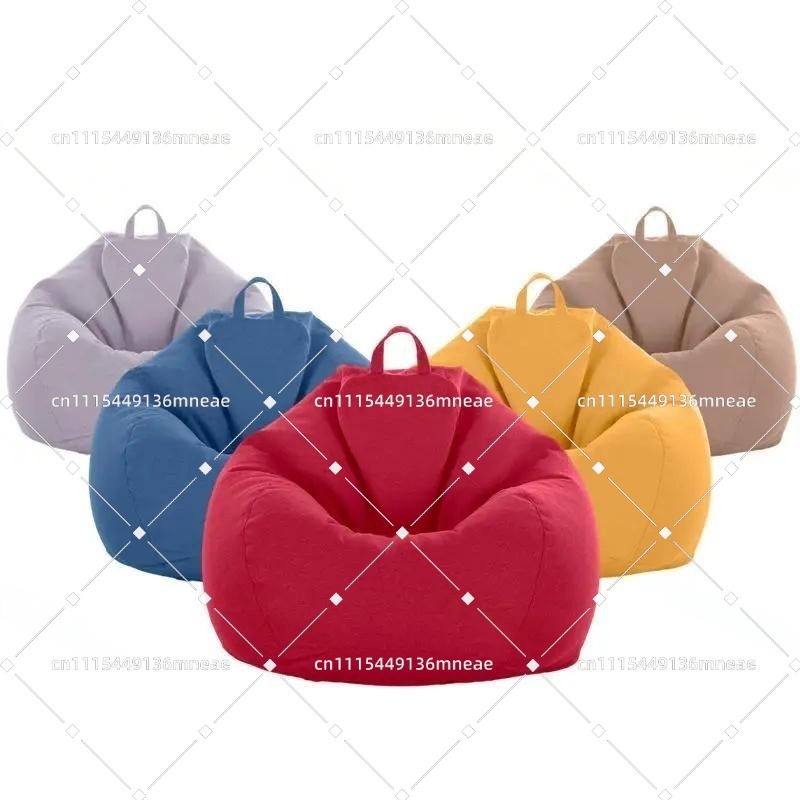 Kids Outdoor Loungers - Lila Konvertierbarer Flauschiger Sitzsack-Lounger Moderner Liegesessel