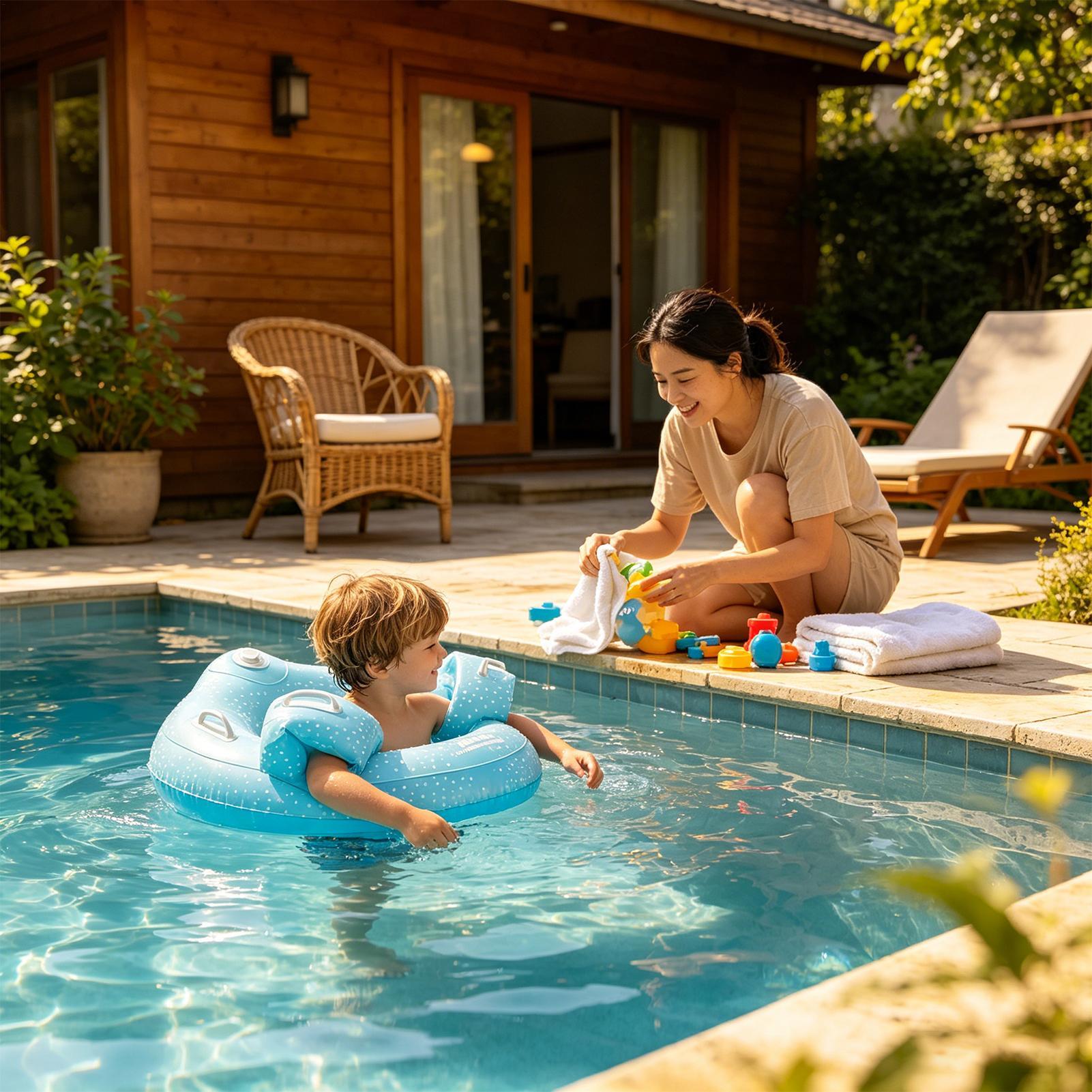 Kids Outdoor Loungers - Schwimmringe für Kinder, aufblasbare schwimmende Liegen,