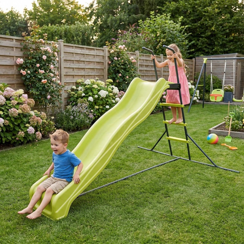 Kids Outdoor Climber - 2,2 m große freistehende Outdoor-Rutsche, großes