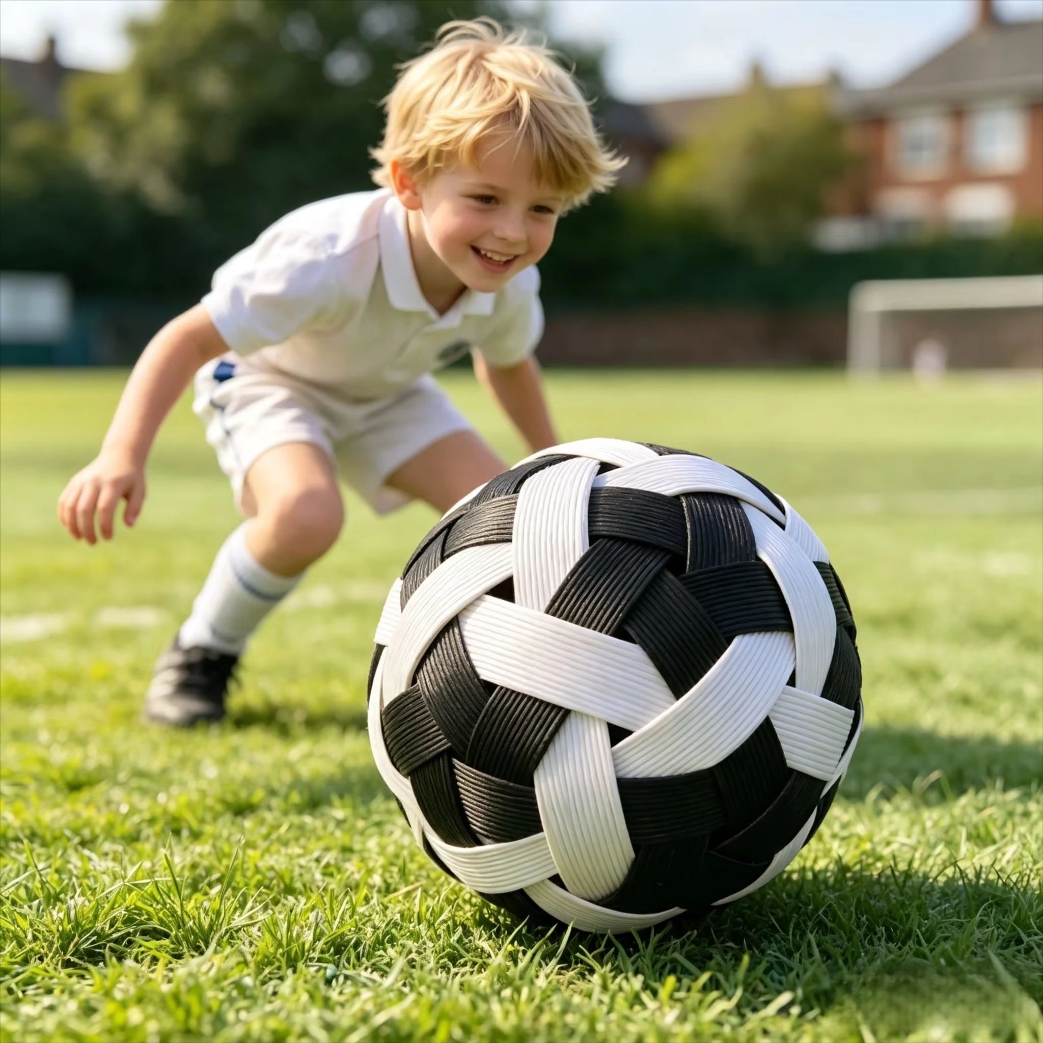 Outdoor Toys For Kids - Kinder Sepak Takraw Rattanball Handgewebter Kinder-Kick-Volleyball