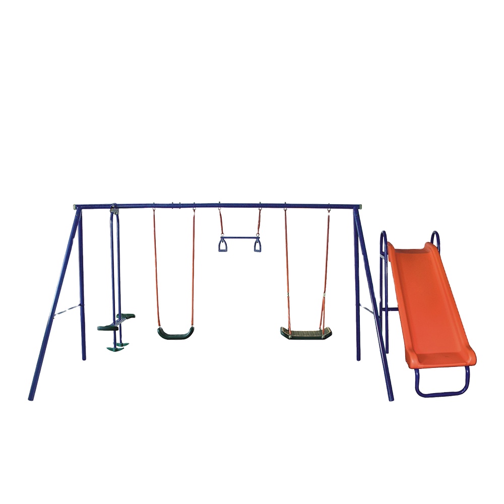 Kids Outdoor Swing Set With Slide - WR-Großhandel Günstiges Sechsfach-Schaukelset für den Garten:
