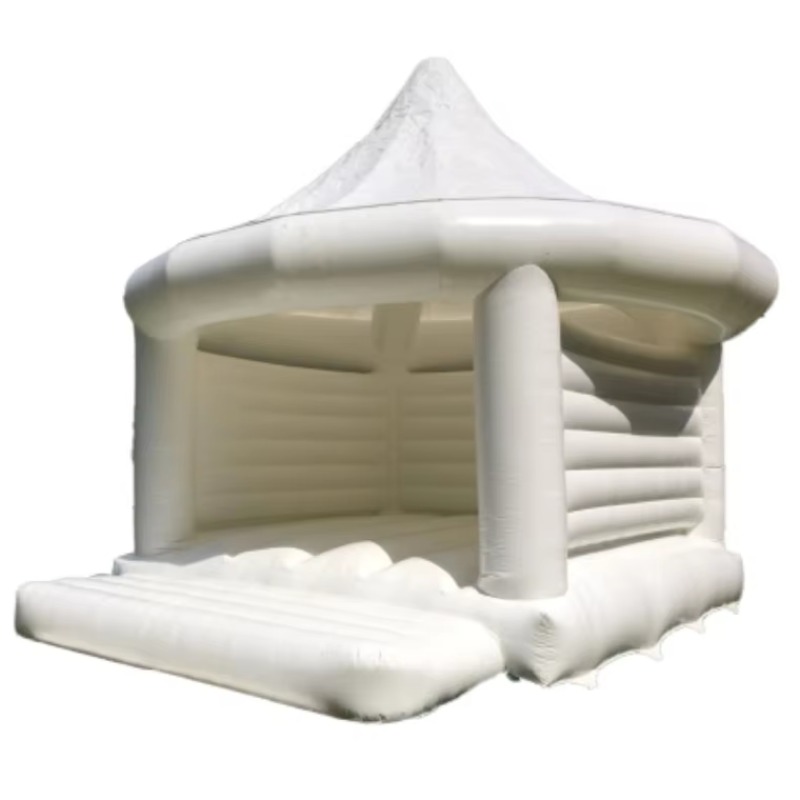 Outdoor Toys For Kids - Aufblasbares Weißes Hochzeits-Hüpfhaus Outdoor-Spielzeug für Kinder