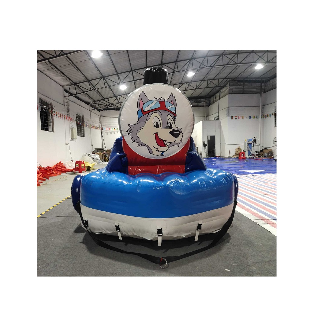 Kids Outdoor Car - Lustiges Outdoor-Sportspiel, aufblasbarer Schneeschlitten, Schneemobil für