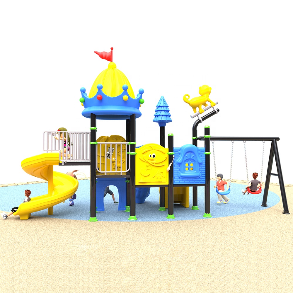 Kids Outdoor Swing Set With Slide - Multifunktionale Kinder Großhandel Kindertagesstätte Outdoor Spielbereich