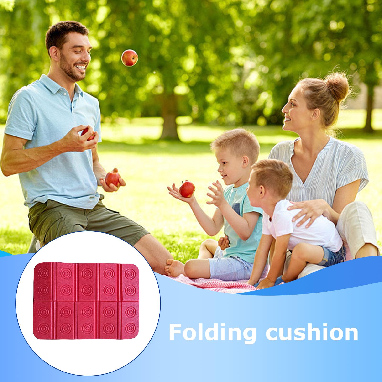 Kids Outdoor Mat Waterproof - Faltbares Outdoor-Camping-Sitzkissen, Tragbare Wasserdichte Kälteschutz-Bodenmatte, Zehnfach