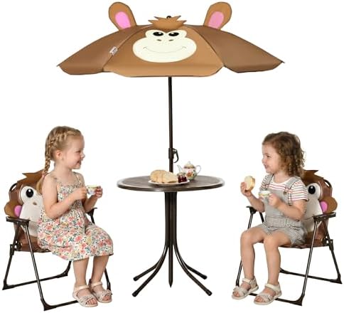 Kids Outdoor Table And Chair Set - Kinder Tisch- und Stuhl-Set Picknicktisch mit