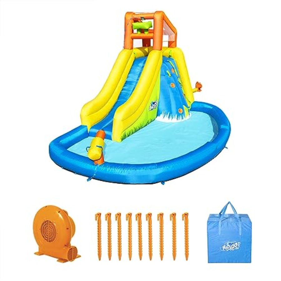 Kids Outdoor Zone - Aufblasbare H2OGO Mount Splashmore Wasserrutsche für