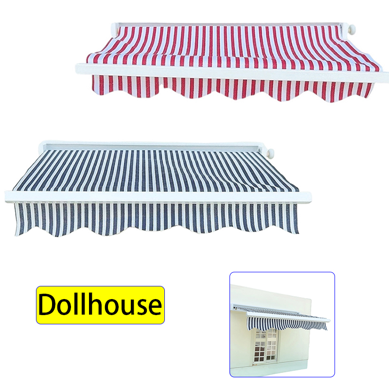 Outdoor Toys For Kids - 1/12 Puppenhaus Simulation Markise Modell Puppenhaus