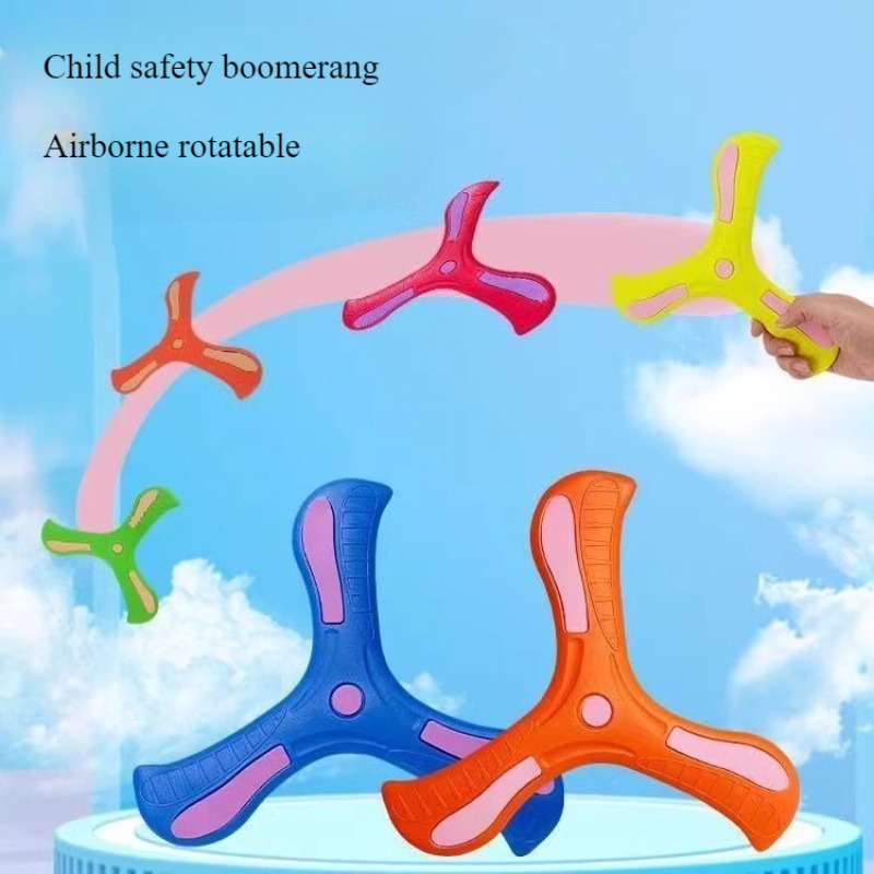 Outdoor Toys For Kids - Kinder Bumerang Weiche Drei-blatt Kreuz Erwachsene-kinder