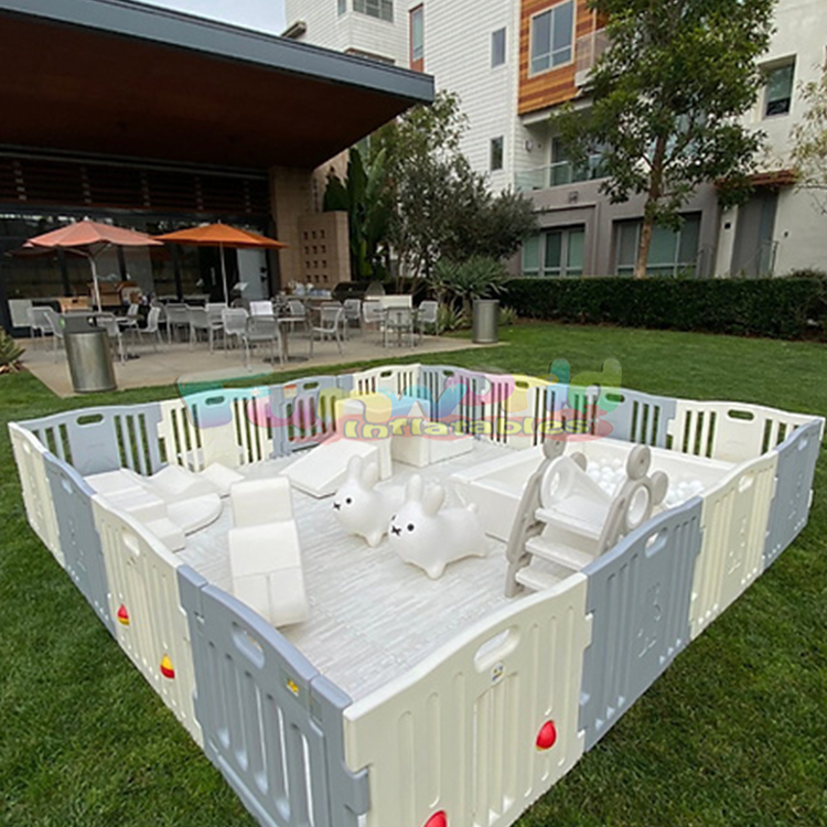Kids Outdoor Climber - Baby-Spielzaun für drinnen/draußen, weiches Spielset für