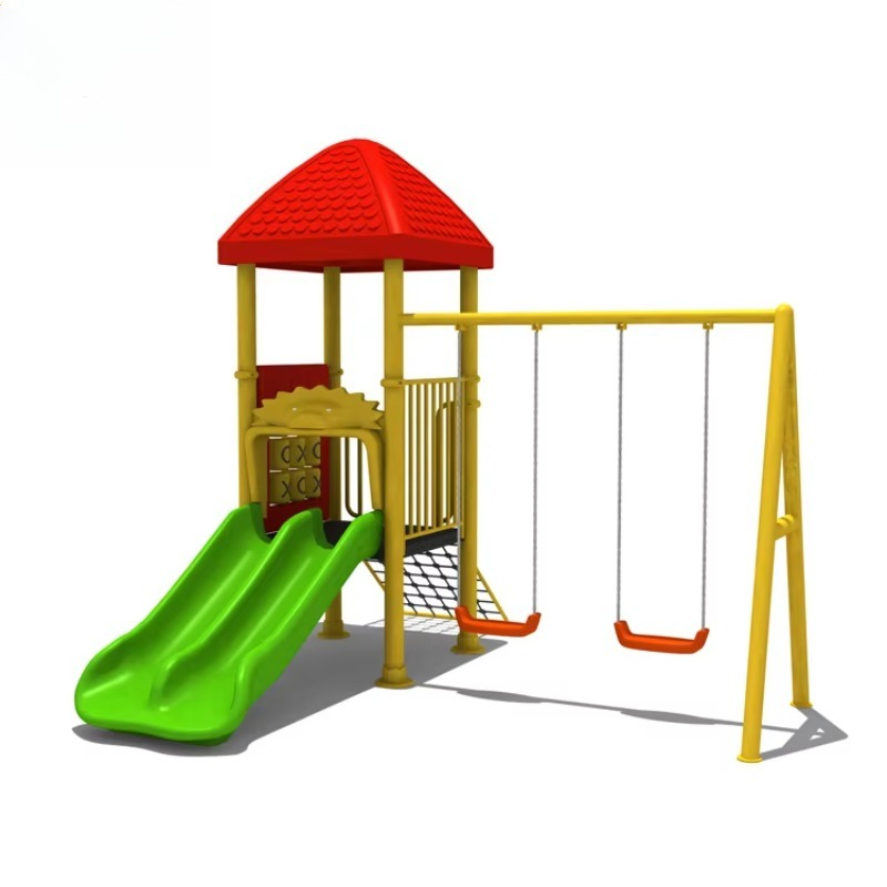 Kids Outdoor Swing Set With Slide - Hersteller von Stahl-Spielplatzgeräten für Kinder im