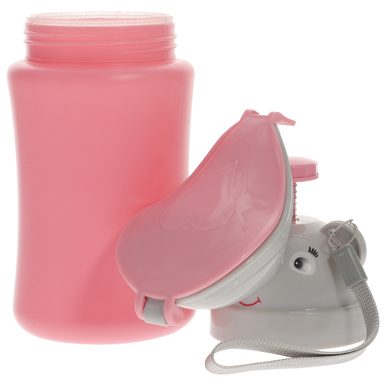 Kids Outdoor Car - 1 Stück Kinder-Urinalflasche, tragbares Mini-Cartoon-Töpfchen, Notfall-Toilette