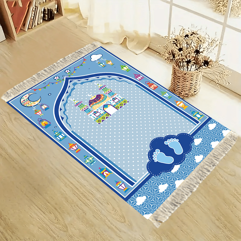 Kids Outdoor Mat Waterproof - VIKAMA Entzückende Gebetsmatte für Kinder, rutschfester,