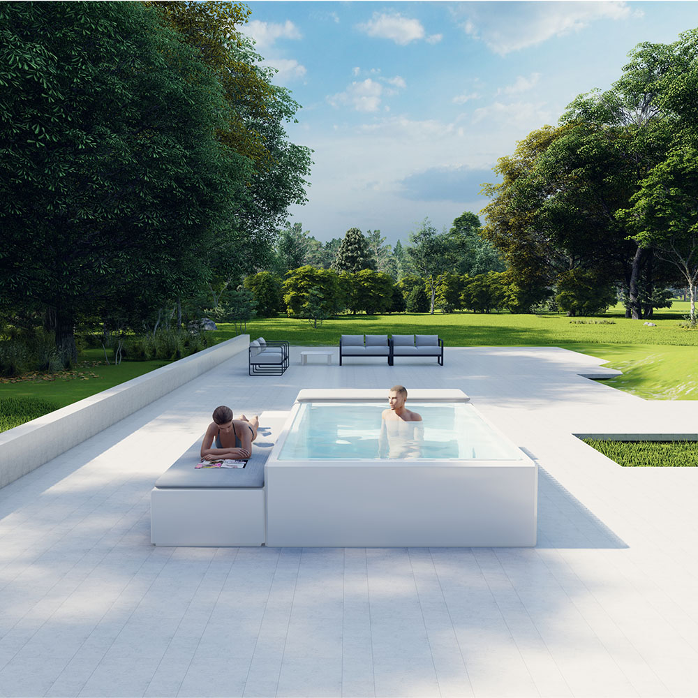 Kids Outdoor Loungers - Outdoor-Gartenliegen für Swim-Spa und Kaltwasser-Tauchbecken aus