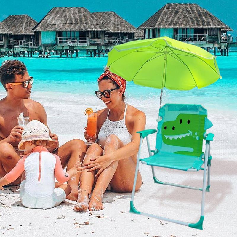 Kids Outdoor Umbrella - Kinder-Regenschirmstuhl, Strandsandstuhl mit Sonnenschirm, windabweisender Sandsitz