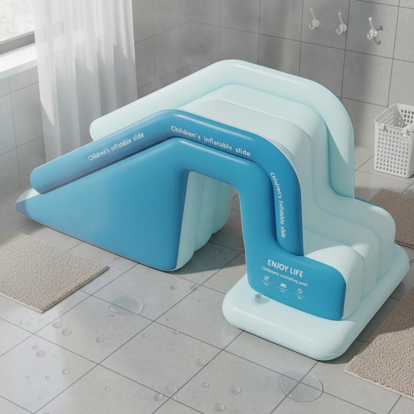 Aufblasbare Poolrutsche Faltba – Kids Outdoor Water Park Bewertung und Preis