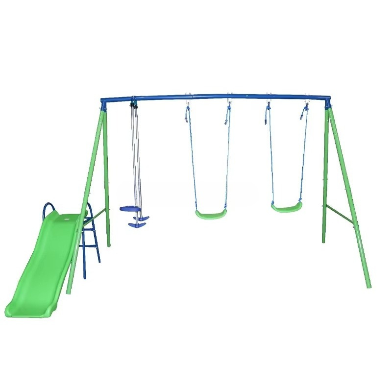 Schaukel- und Rutsche-Set für  – Kids Outdoor Swing Set With Slide Bewertung und Preis