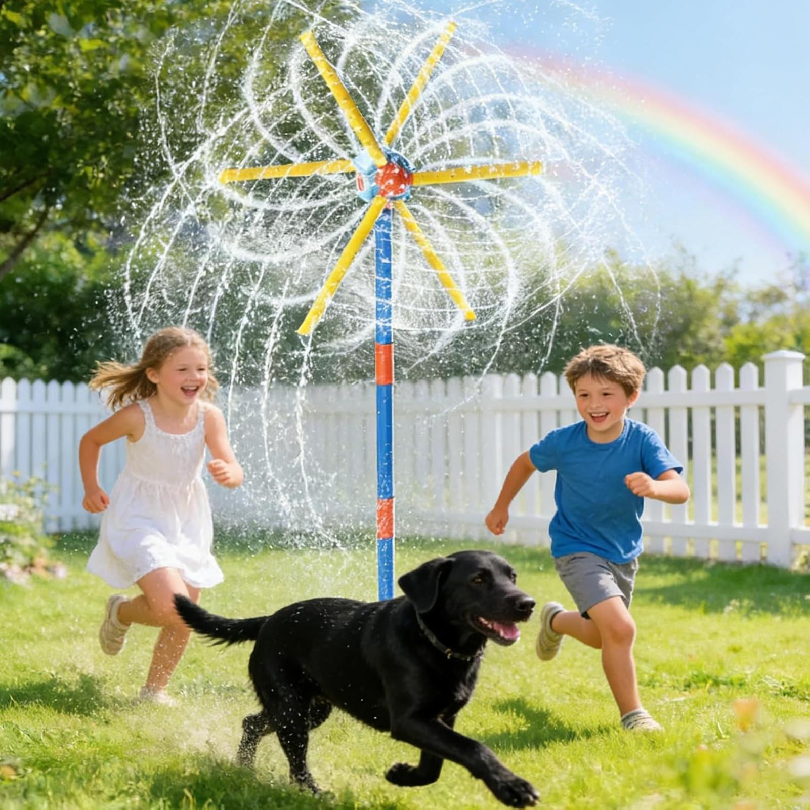Kinder-Sprinkler-Windmühle, lu – Kids Outdoor Water Park Bewertung und Preis