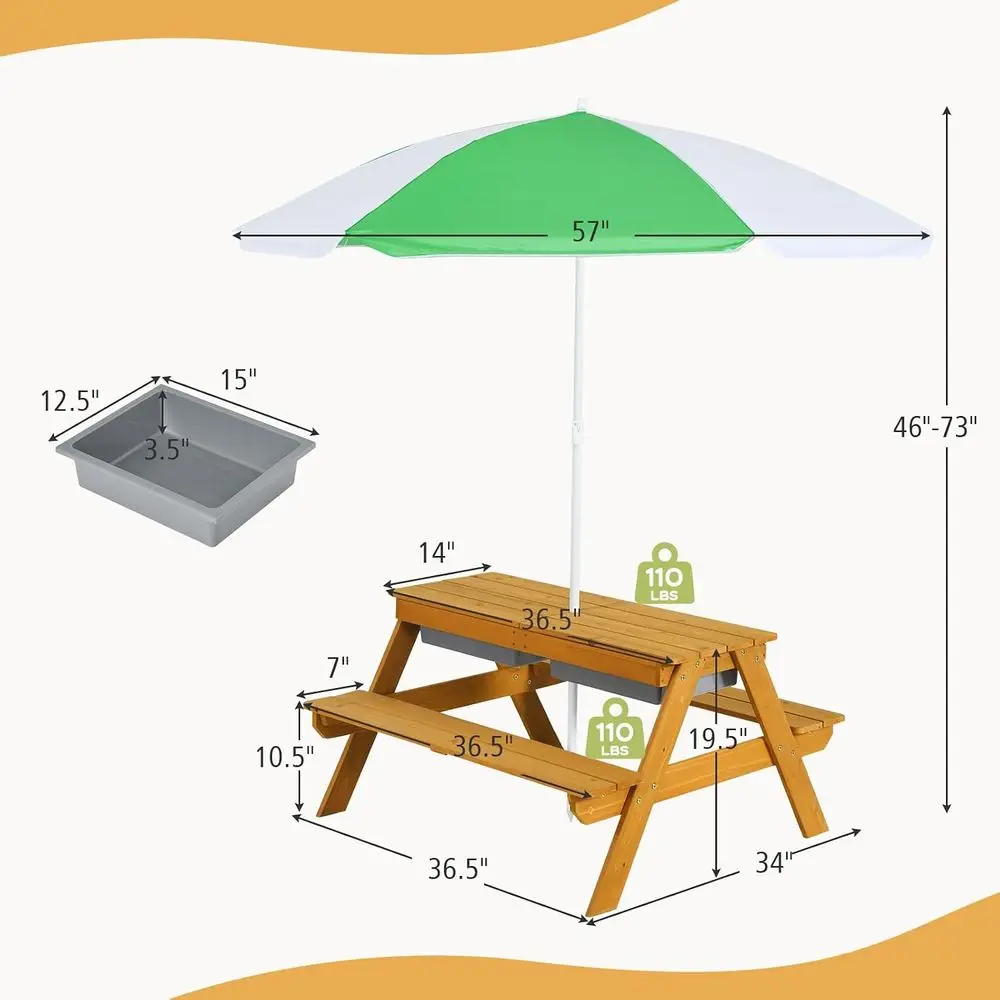 3-in-1 Höhenverstellbarer Rege – Kids Outdoor Umbrella Bewertung und Preis