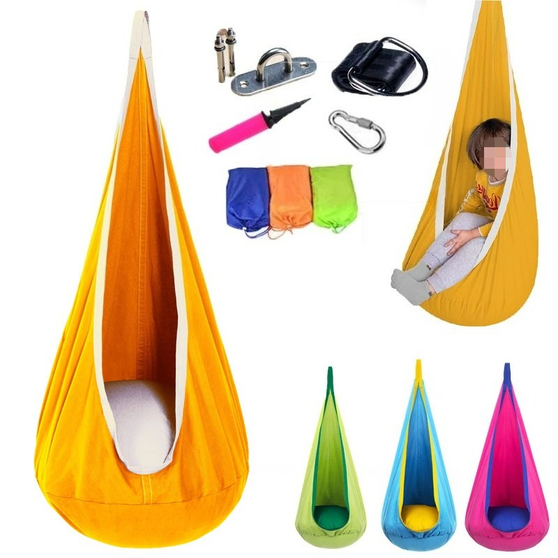 1 Stück Kinder Pod Schaukelsit – Kids Yellow Outdoor Chair Bewertung und Preis