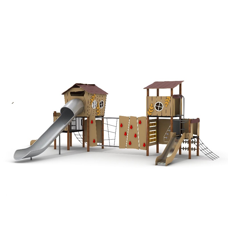 Holz-Outdoor-Spielplatzset mit – Kids Outdoor Climbing Structure Bewertung und Preis