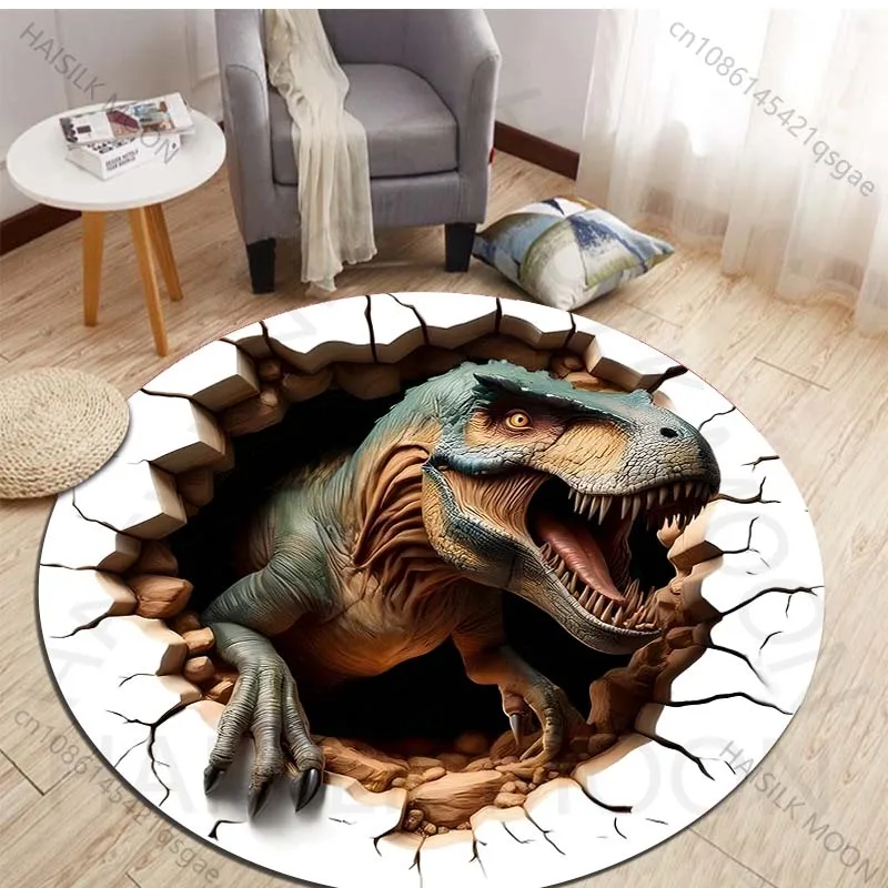 HD 3D-Dinosaurier-Druck, runde – Kids Outdoor Mat Waterproof Bewertung und Preis