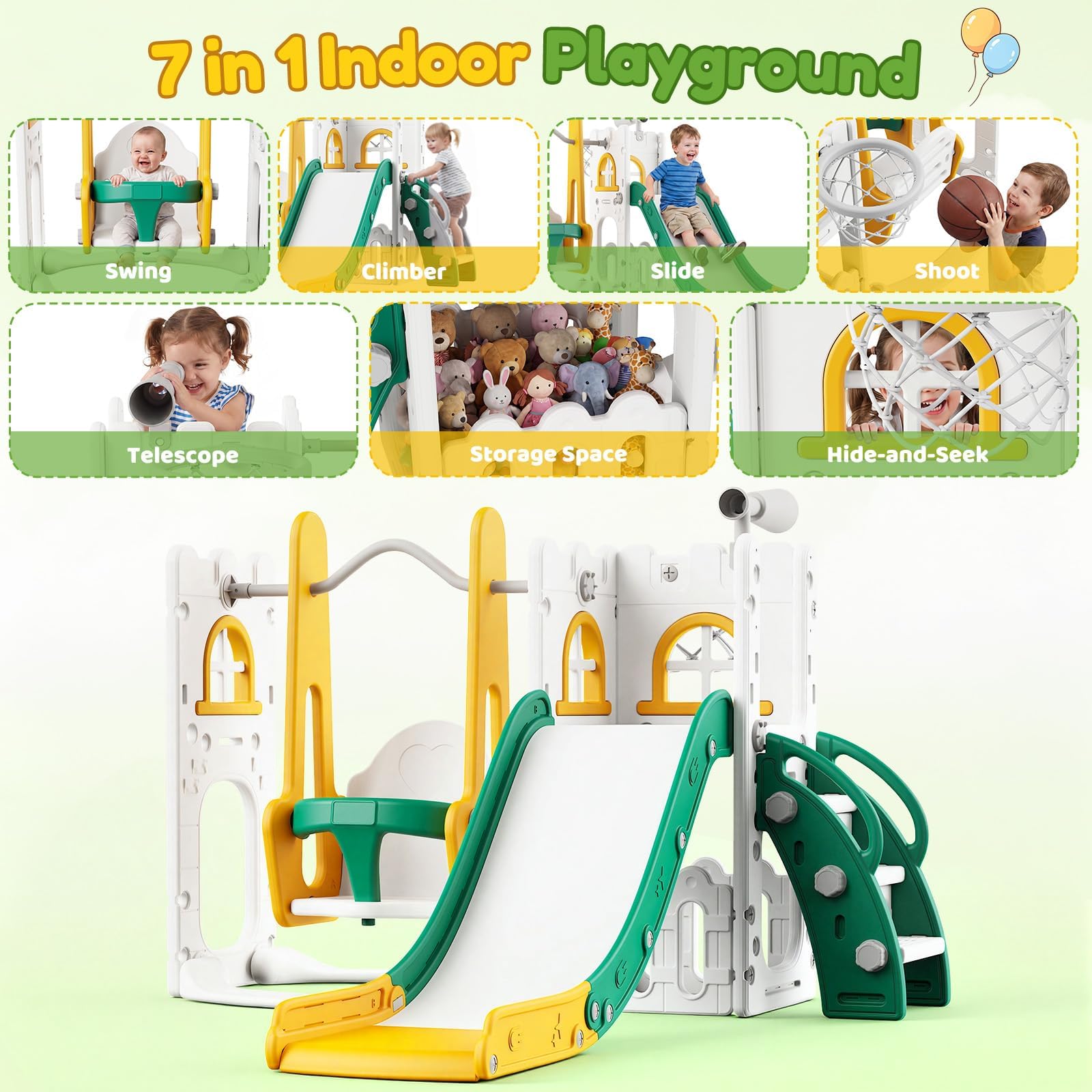 7-in-1 Kleinkind-Rutsche und S – Kids Outdoor Climber Bewertung und Preis