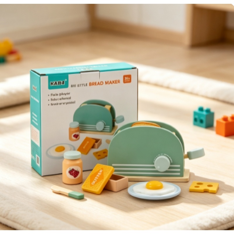 Holz-Simulations-Toaster-Spiel – Kids Outdoor Mud Kitchen Accessories Bewertung und Preis
