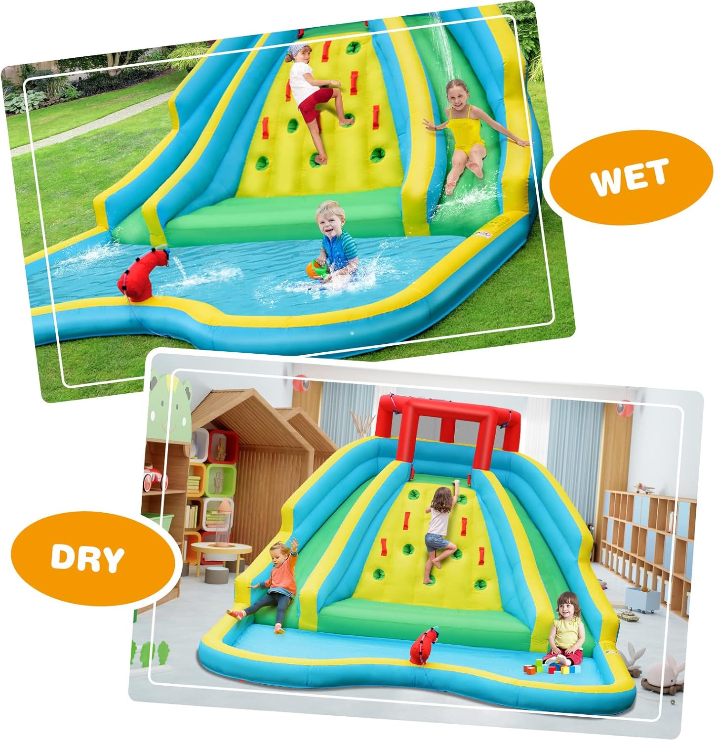 Riesige aufblasbare Wasserruts – Kids Outdoor Water Park Bewertung und Preis