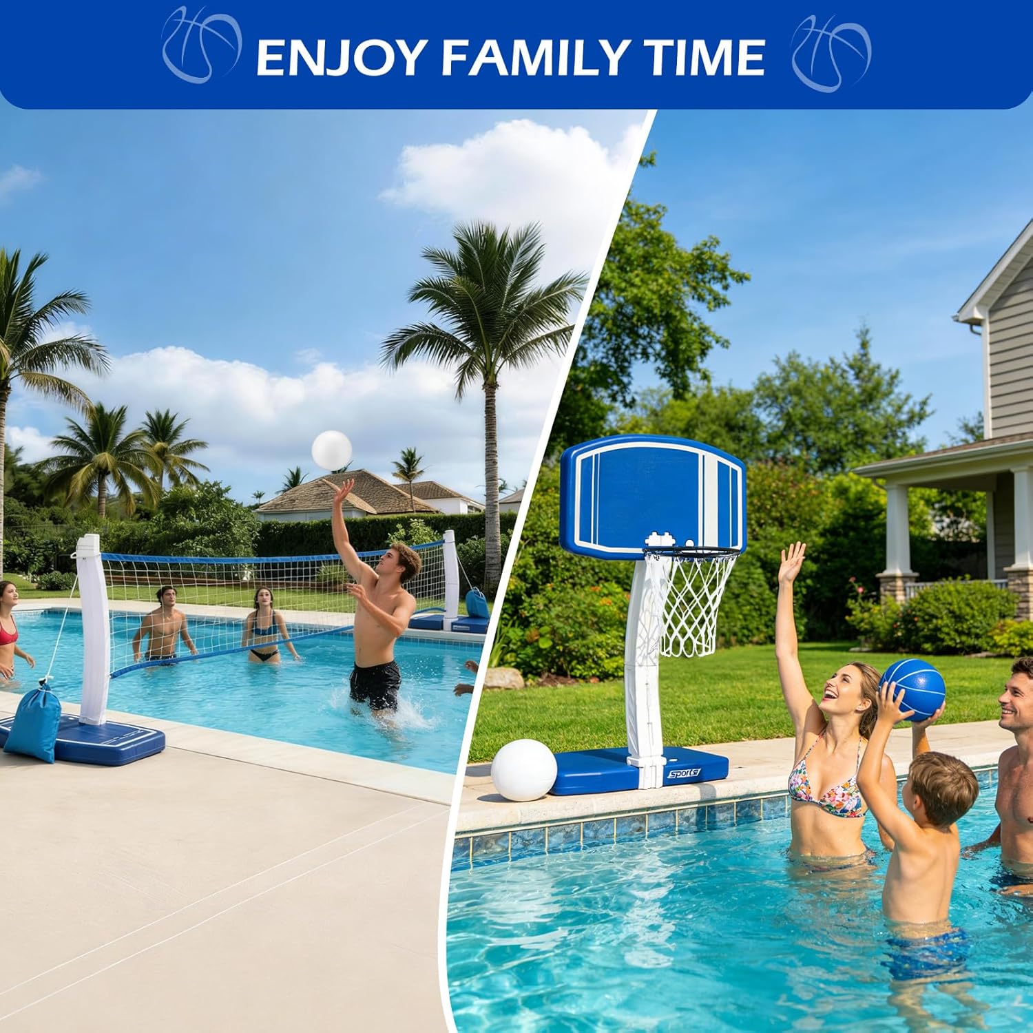 Oberirdischer Pool-Basketballk – Outdoor Toys For Kids Bewertung und Preis