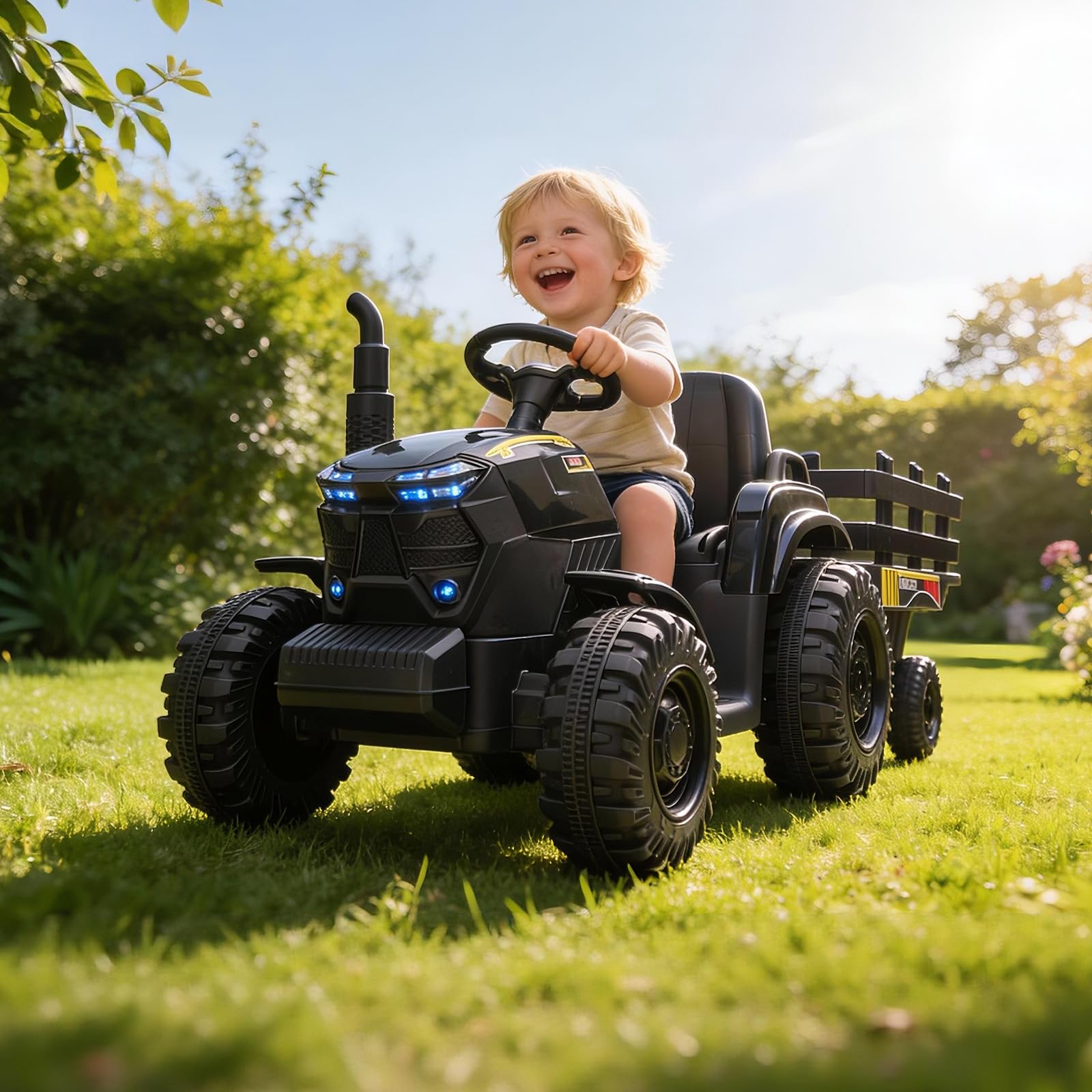 12V Kinder-Traktor mit Anhänge – Kids Outdoor Music Bewertung und Preis