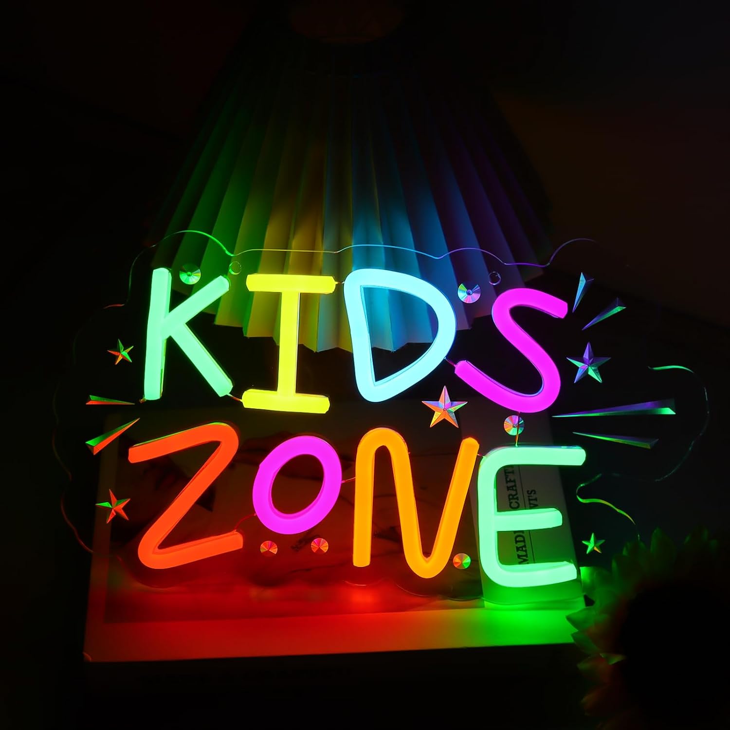 Kinderzone Neon-Schild Wandbel – Kids Outdoor Zone Bewertung und Preis