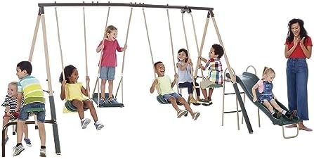 Outdoor-Spielset für Kinder au – Kids Outdoor Swing Set With Slide Bewertung und Preis