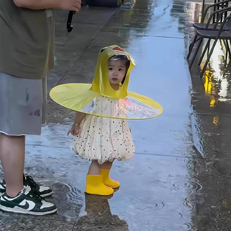 Kinder-UFO-Regenmantel mit Ent – Kids Outdoor Umbrella Bewertung und Preis