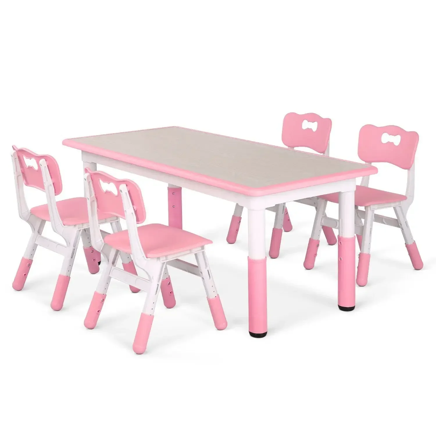 Kindertisch und 4-Stühle-Set,  – Kids Outdoor Table And Chair Set Bewertung und Preis