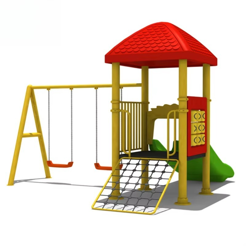 Hersteller von Stahl-Spielplat – Kids Outdoor Swing Set With Slide Bewertung und Preis