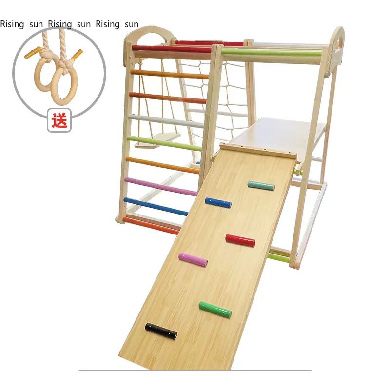 Holz-Klettergerüst für Innenrä – Kids Outdoor Climbing Structure Bewertung und Preis