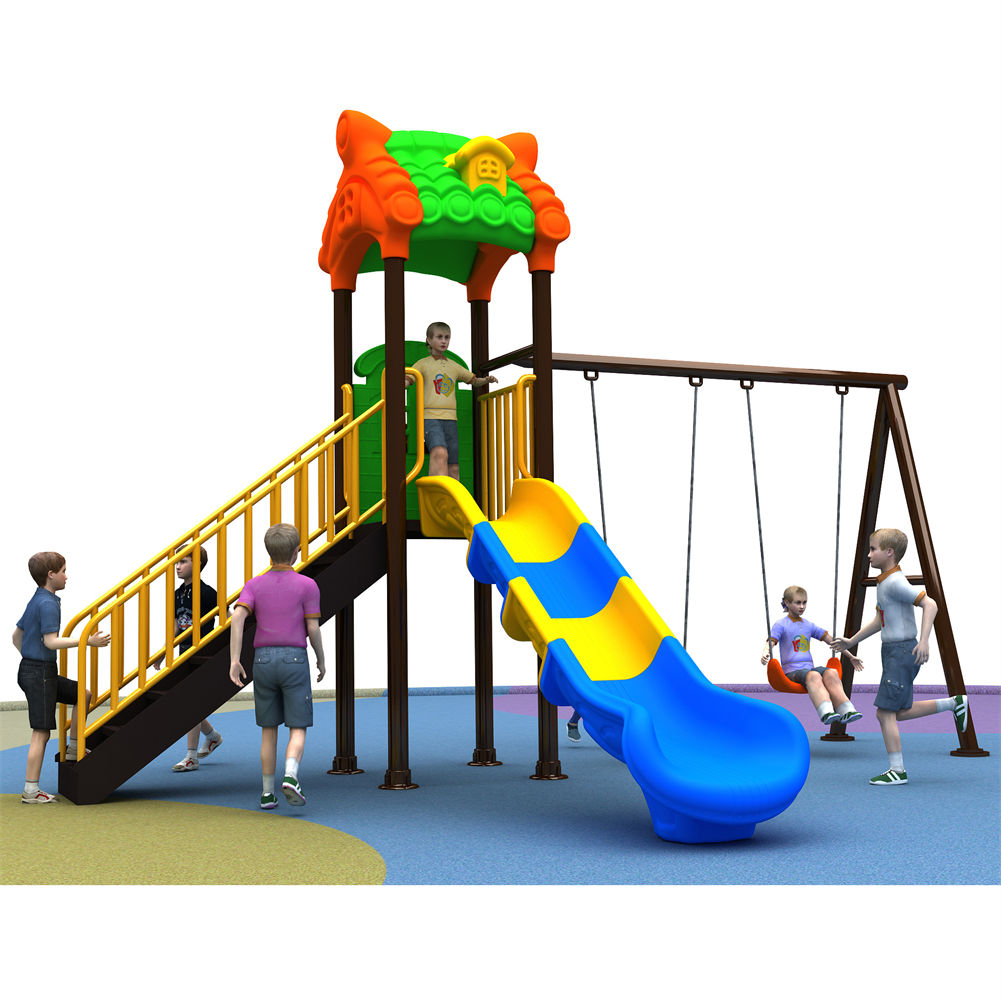 Heißer Verkauf Kinder Outdoor  – Kids Outdoor Swing Set With Slide Bewertung und Preis